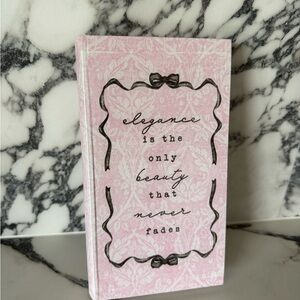 Pink Decorative Book Box - Elegance Design